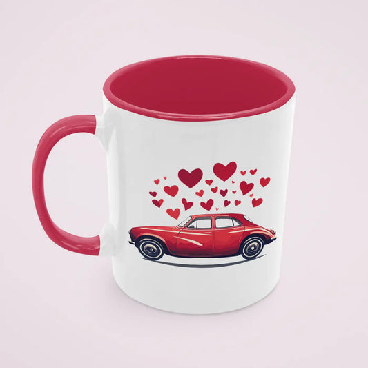 Tasse 11 oz - Car with Hearts