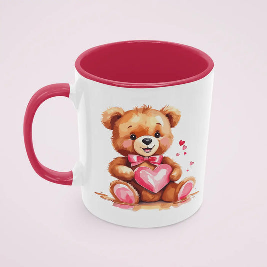 Tasse 11 oz - Teddy mit Herz