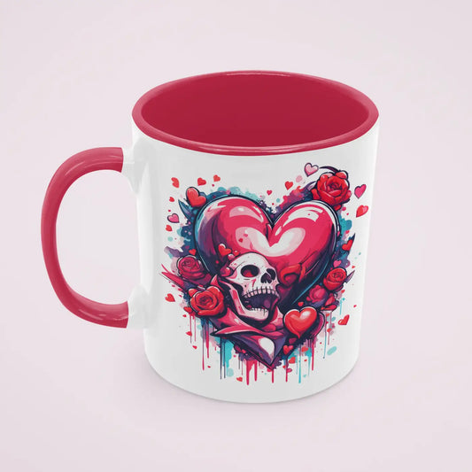 Tasse 11 oz - Heart & Skull