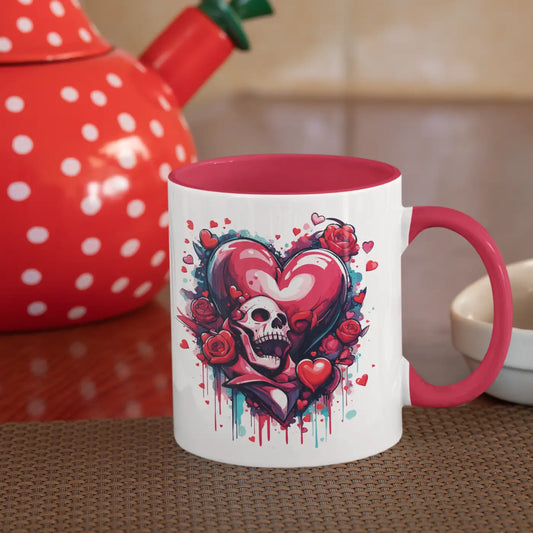 Tasse 11 oz - Heart & Skull