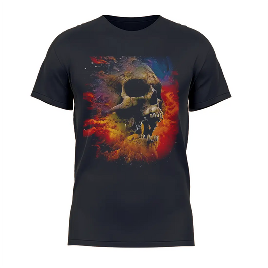 Skull on fire