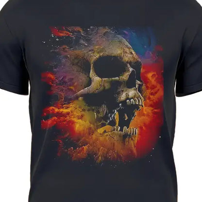 Skull on fire